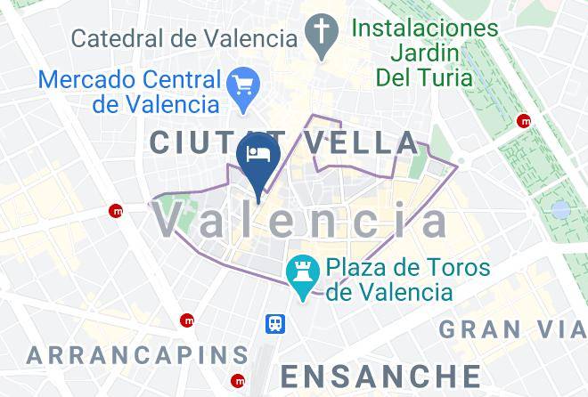 Valencia - City San Vicente Central Maps