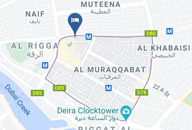 Dubai - City Star Hotel Maps