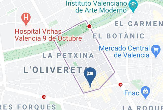 Valencia - City Suites Abastos Maps