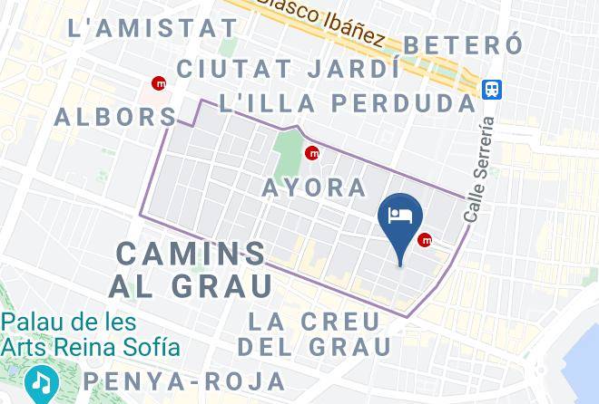 Valencia - City Suites Marina Maps