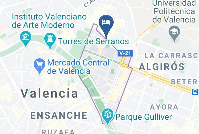 Valencia - City Suites Universidades Maps