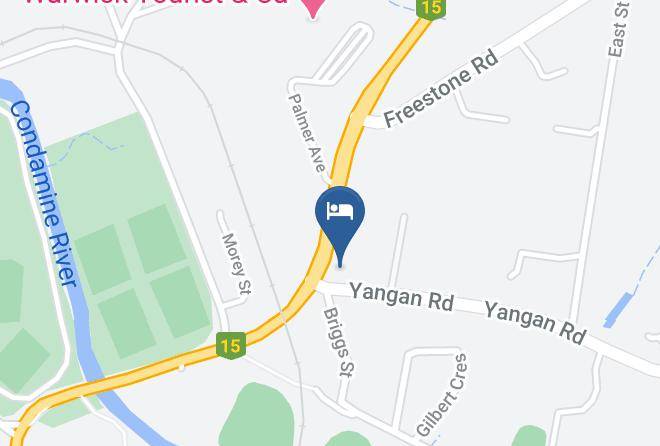 City View Motel Warwick Map