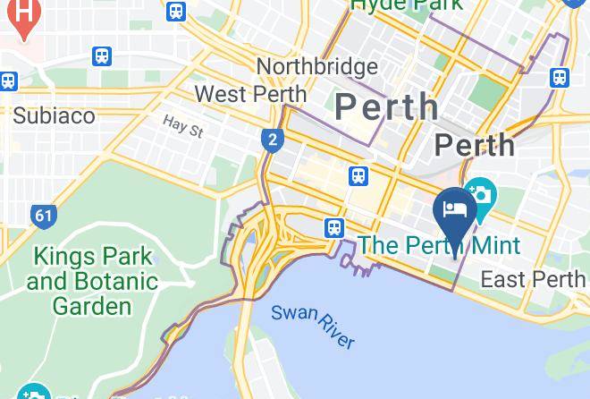 City Waters Motel Map