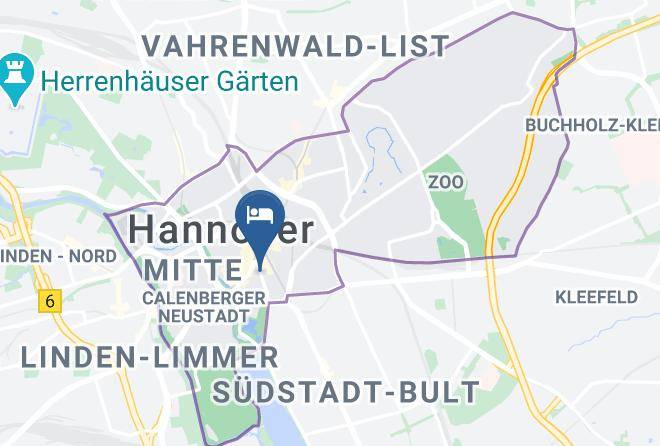 Stadt Hannover - Cityhotel Thuringer Hof Hannover Maps