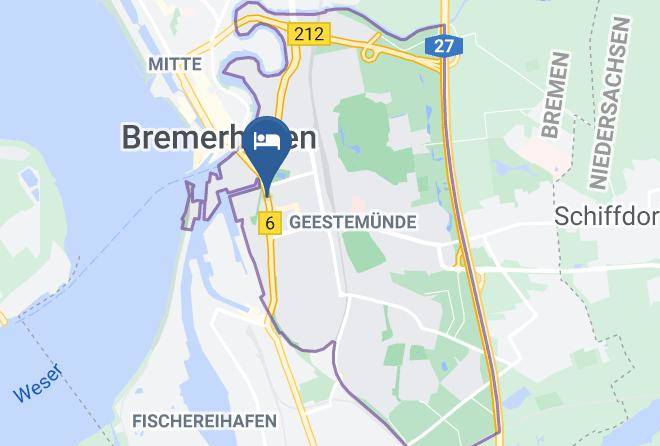 Bremerhaven - City Pension Bremerhaven Maps