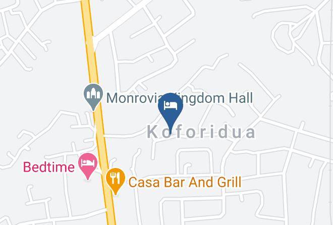 New Juaben - Clab Gardens Hotel Maps