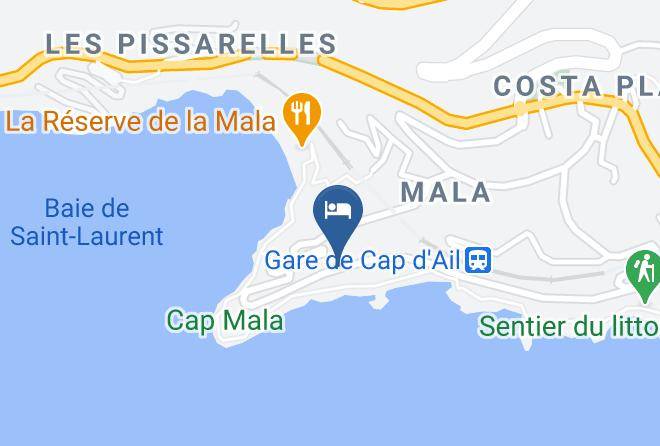 Maritime Alps - Claj Relais Cap D'ail Thalassa Maps