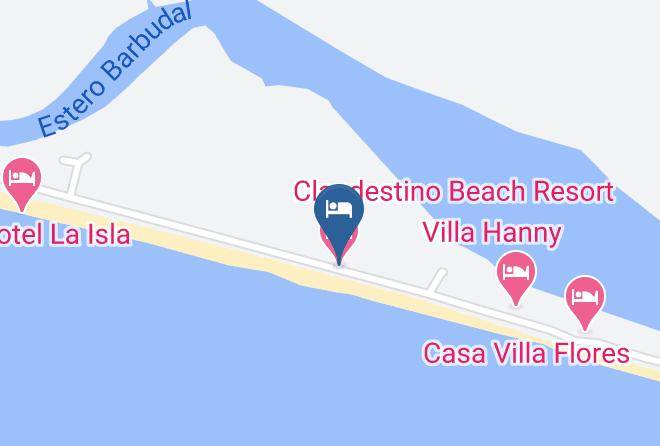 Parrita - Clandestino Beach Resort Maps