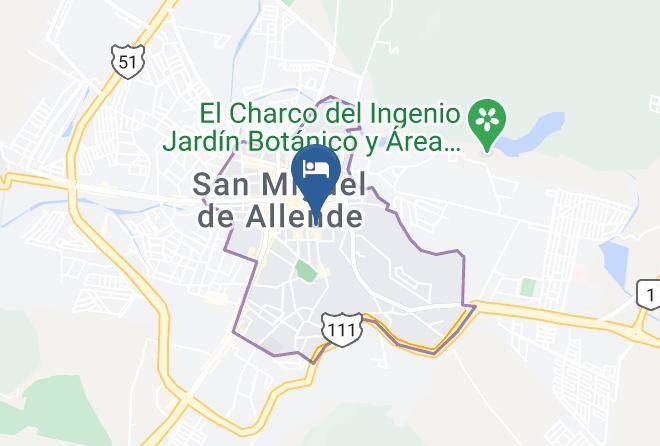San Miguel De Allende - Clandestino Hotel Maps