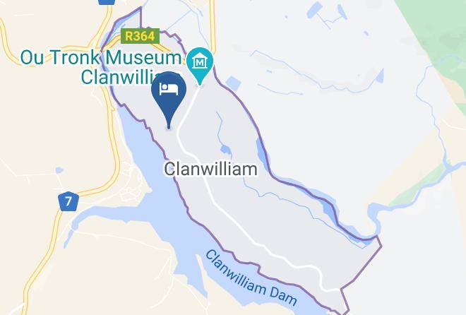 Westst - Clanwilliam Dam Resort Maps