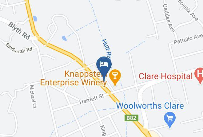 Clare And Gilbert Valleys - Clare Central Motel Maps