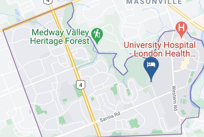 Middlesex - Clare Hall Brescia University College Maps