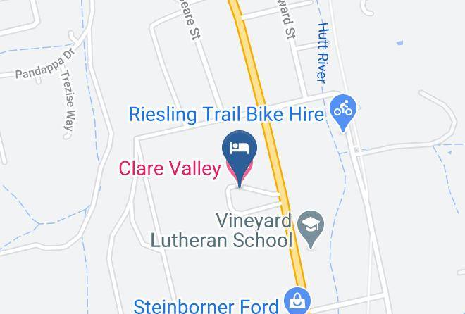 Clare And Gilbert Valleys - Clare Valley Motel Maps