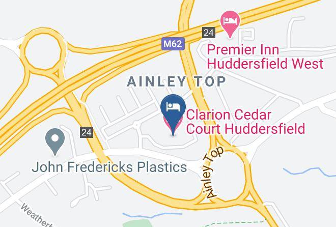 Calderdale - Clarion Cedar Court Huddersfield Hotel Maps