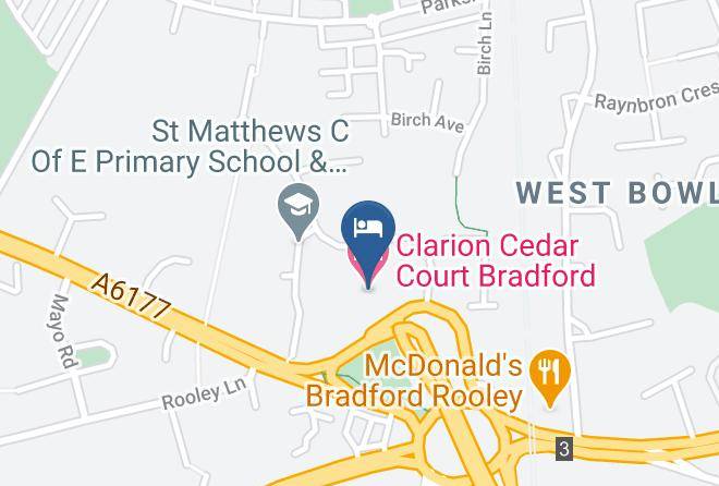 Bradford - Clarion Cedar Court Bradford Hotel Maps