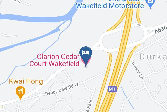 Wakefield - Clarion Cedar Court Wakefield Hotel Maps