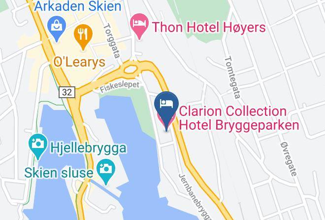Skien - Clarion Collection Hotel Bryggeparken Maps