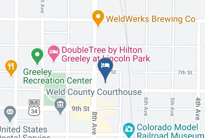 Weld - Clarion Hotel And Conference Center Greeley Downtown Maps