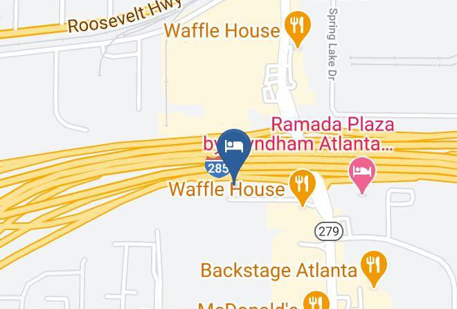 Super 8 By Wyndham Atlanta Hartsfield Jackson Airport Map