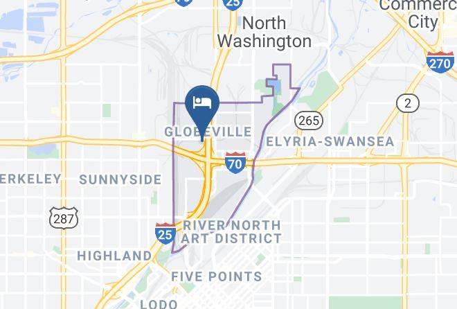 Clarion Hotel Denver Central Map