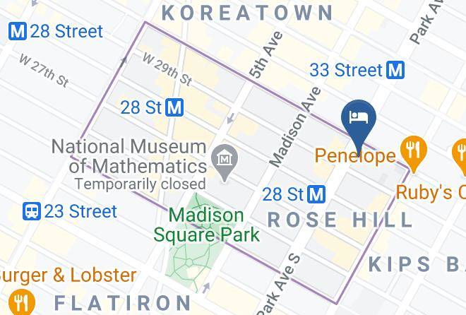 New York - Clarion Hotel Park Avenue Maps