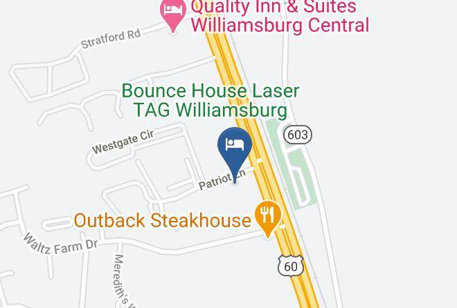 Williamsburg City - Clarion Hotel Williamsburg I 64 Maps