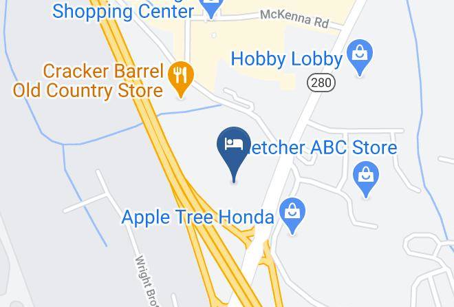 Buncombe - Clarion Inn Asheville Airport Maps