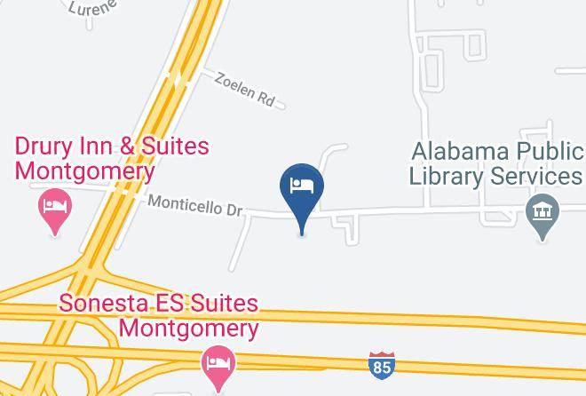 Montgomery - Clarion Inn Montgomery East Monticello Dr Maps