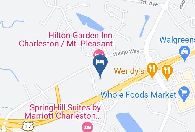 Charleston - Clarion Inn Mt Pleasant Charleston Maps