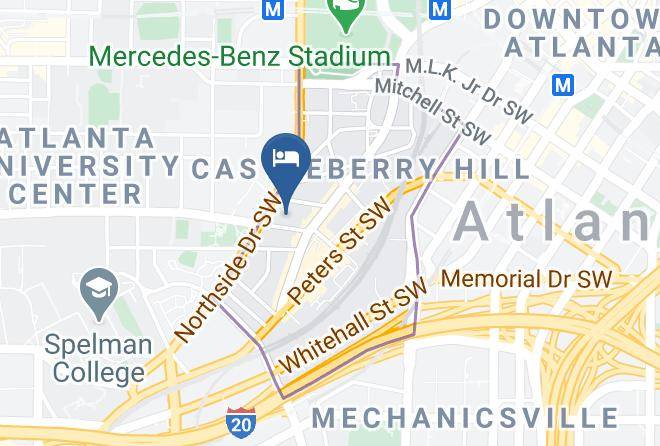 Clarion Inn & Suites Atlanta Downtown Map