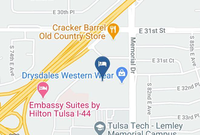 Tulsa - Clarion Inn & Suites Central I 44 Maps