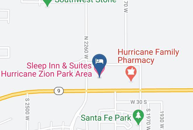 Washington - Sleep Inn & Suites Hurricane Zion Park Area Maps
