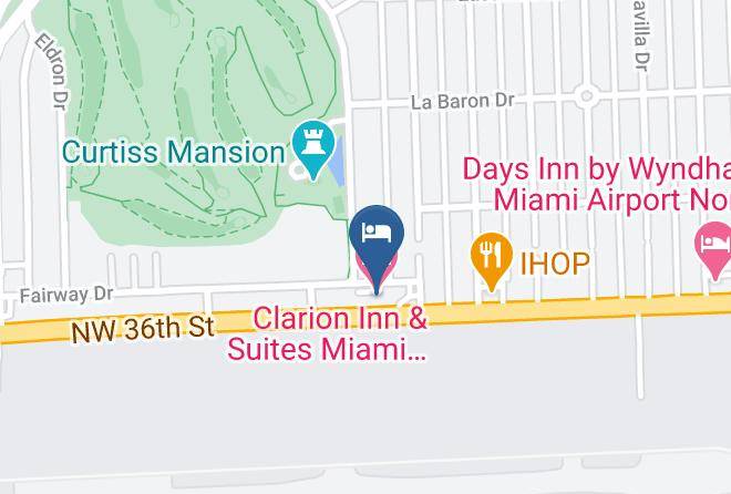 Miami Dade - Clarion Inn & Suites Miami International Airport Maps