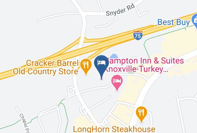 Clarion Inn & Suites West Knoxville Map