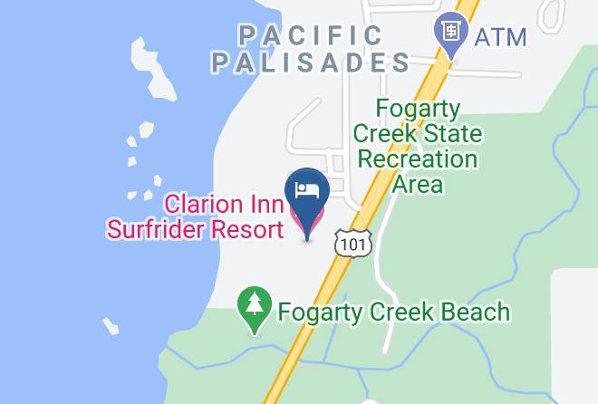 Lincoln - Clarion Inn Surfrider Resort Maps