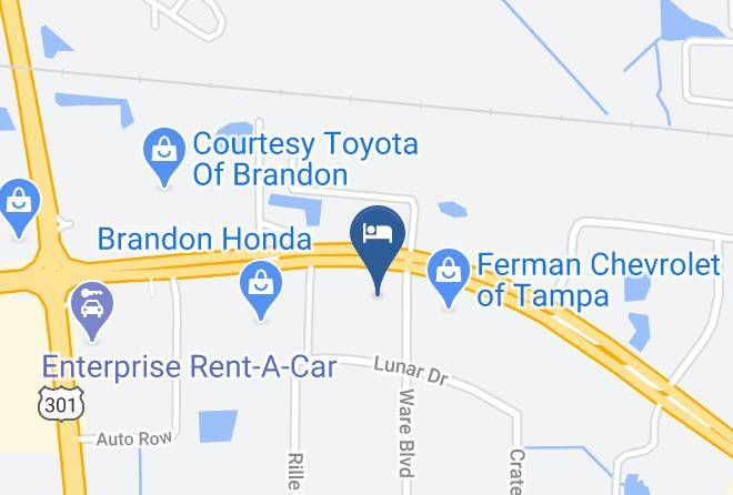 Hillsborough - Clarion Inn Tampa Brandon Maps