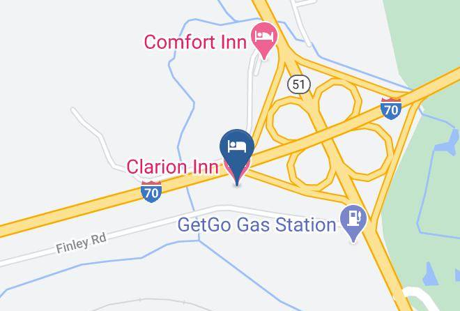 Westmoreland - Clarion Inn Belle Vernon Maps