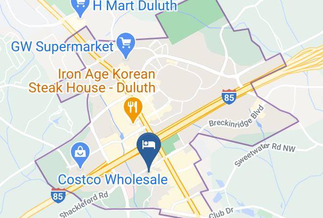 Clarion Suites Duluth I 85 Map