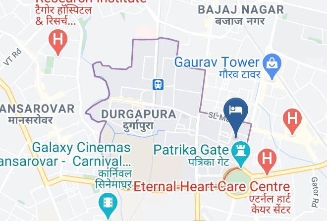 Jaipur - Hotel Clarks Amer Jaipur Maps