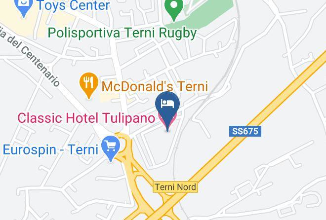 Terni - Classic Hotel Tulipano Maps