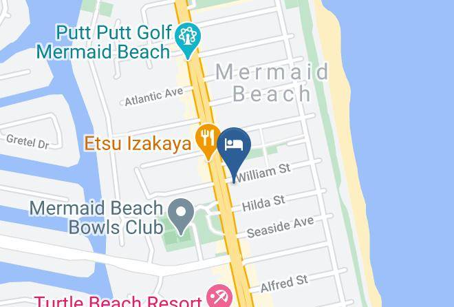 Gold Coast - Classic Motel Mermaid Beach Maps
