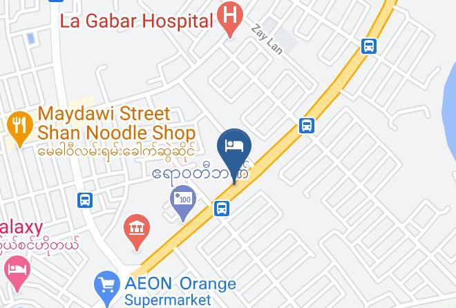 Yangon East - Classic Rose Motel Maps
