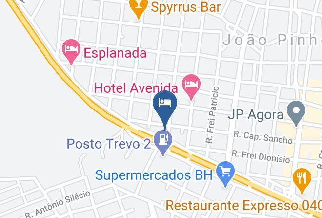 Joao Pinheiro - Claudio Hotel Maps