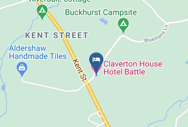 East Sussex - Claverton House Hotel Battle Maps