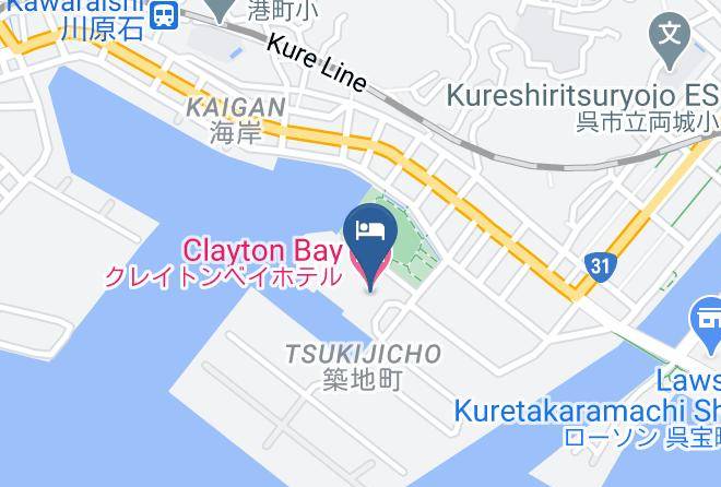 Kure City - Clayton Bay Hotel Maps
