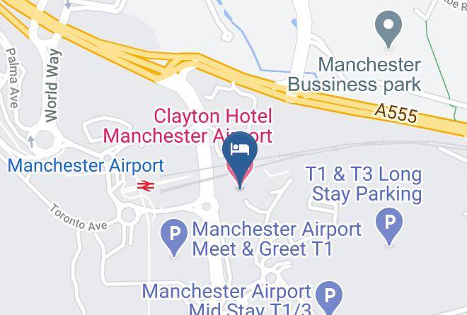 Greater Manchester - Clayton Hotel Manchester Airport Maps