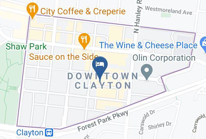 St Louis - Clayton Plaza Hotel Maps