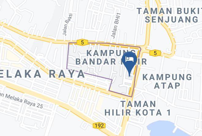 Clean & Cozy Budget Flat Malacca City Map