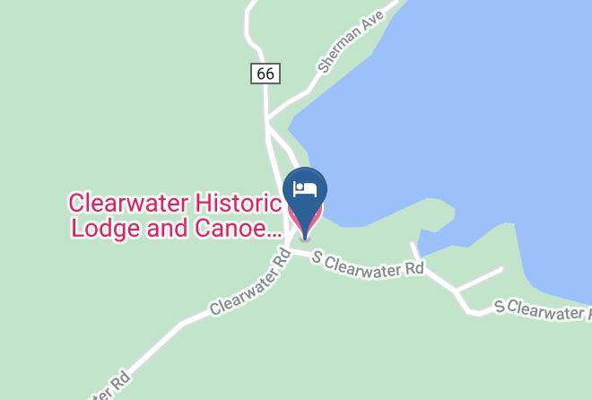 Clearwater Historic Lodge And Canoe Outfitters Map