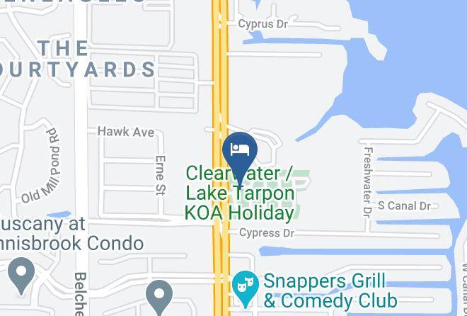 Pinellas - Clearwater Lake Tarpon Koa Holiday Maps